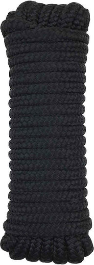 vidaXL Rope Boat 15 M 1.2 Black Polyester