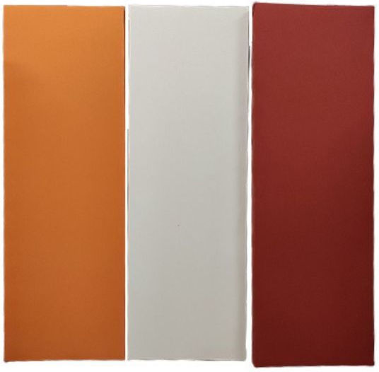 Acoustic Panel (3 Pieces) 40cm x 120cm x 40mm in Red Colour