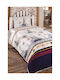 SteweHome Set Kids Duvet Cover Double Size with Pillowcase Cotton Dark Blue 180x230cm