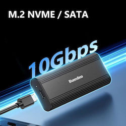 Blueendless M.2 SATA III NVME με σύνδεση SATA Type-C Blueendless M.2 SATA III NVME με σύνδεση SATA Type-C