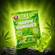 Canapuff Cbd Gummies Green Apple 5τμχ