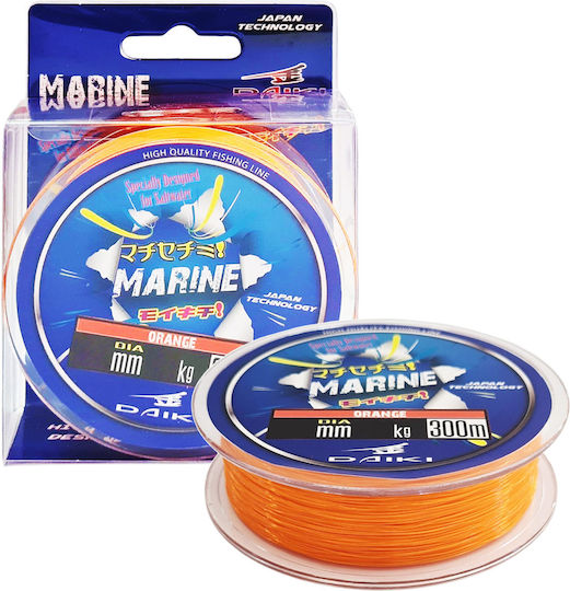 Daiki Marine Orange Fishing Line 300 m 0.35 mm 14 kg