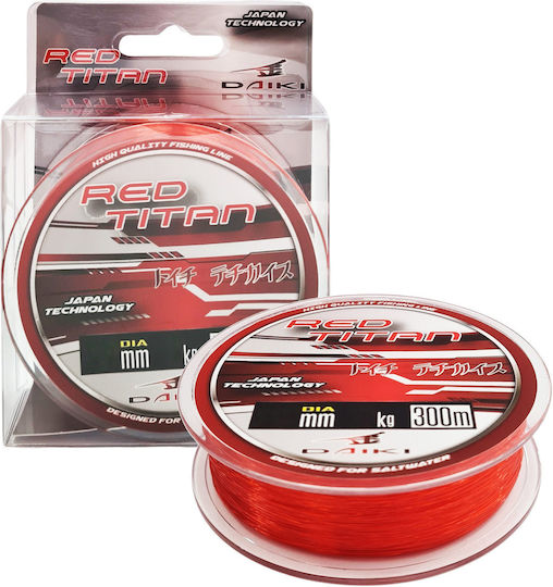 Daiki Red Titan Fishing Line 300 M 0.18 Mm 4 Kg