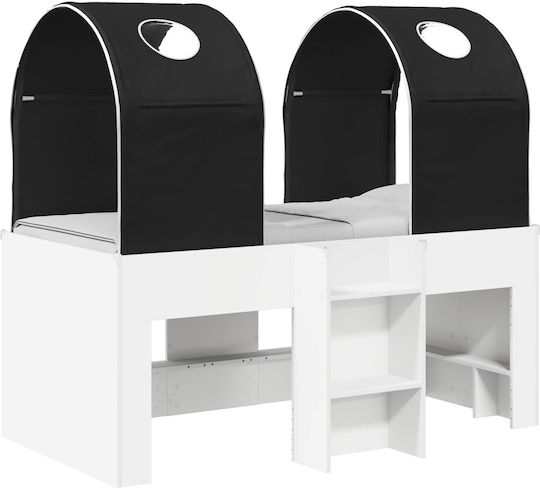Kinderbett Hochbett Einzel Weiß