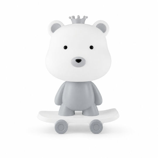 My Home Luxury LED Kinder Tischlampe Grau 29,5x18,5x15cm