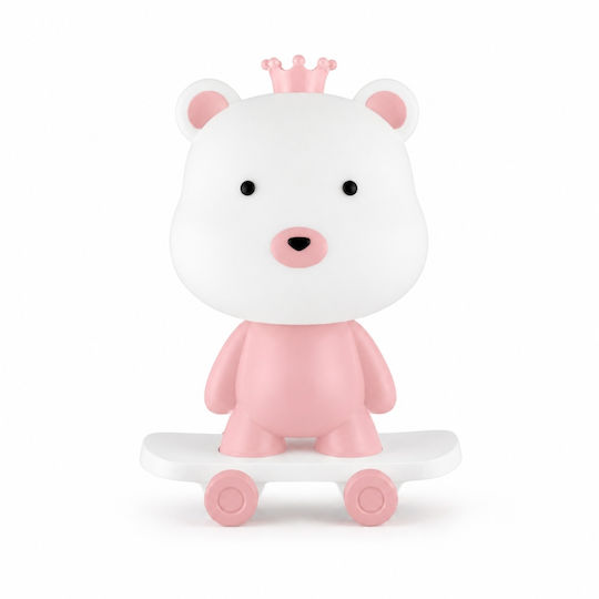 My Home Luxury LED Kinder Tischlampe Rosa 29,5x18,5x15cm