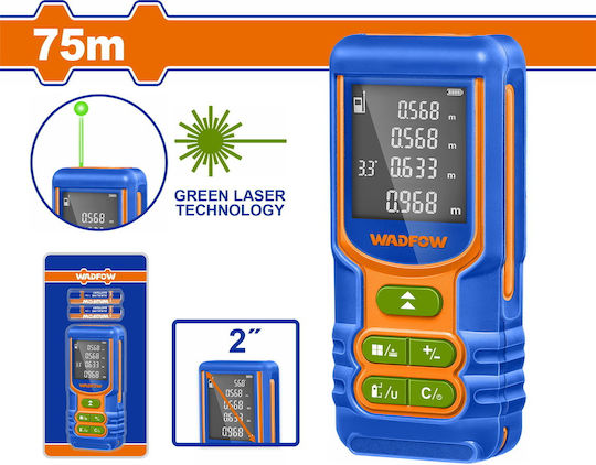 Wadfow Metru Laser WDL15267 cu Interval de Măsurare 0,05m-75m