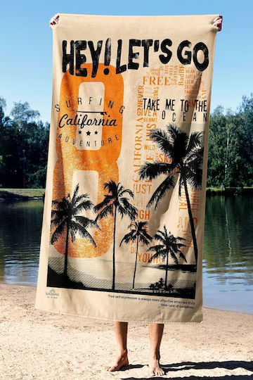 SteweHome Cotton Brown Beach Towel 180x100cm