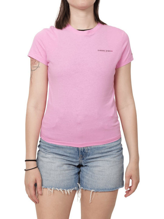 Tommy Hilfiger Essential Γυναικείο T-shirt Ροζ