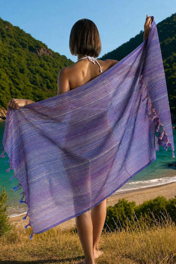 SteweHome Beach Towel Pareo Purple 170x90cm