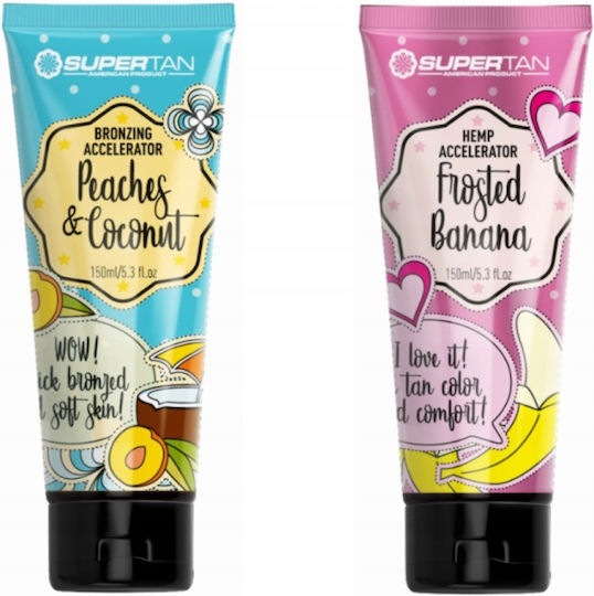 Supertan Frosted Banana 150ml Ten Deschis + Peaches & Coconut 150ml Set