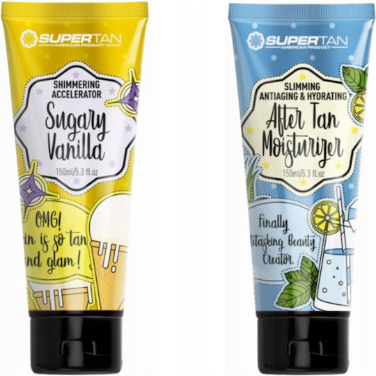Supertan Accelerator De Bronzare Vanilie Dulce 150 Ml + Loțiune După Bronz 150 Ml