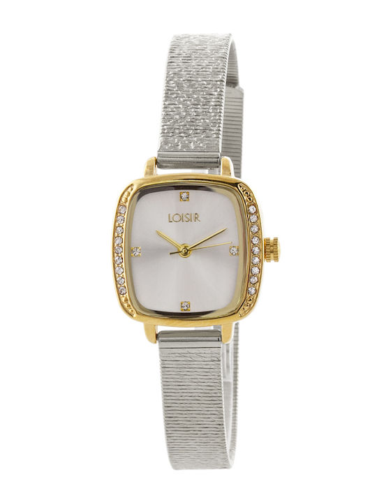 Loisir Womens Watch Battery with Silver Metal Bracelet