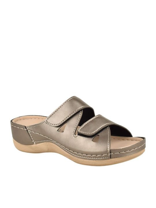 Yfantidis Women's Anatomic Silver Sandals