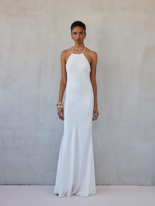 Summer Maxi Evening Dress White