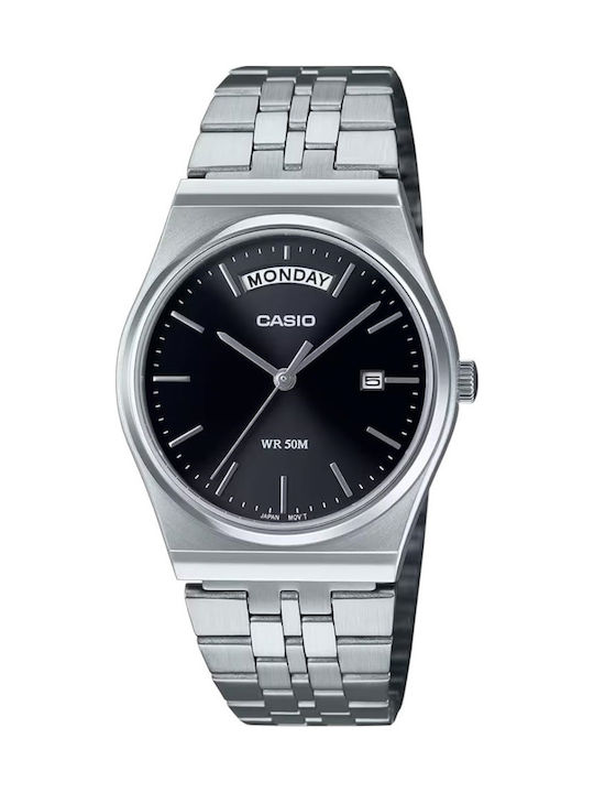 Casio Ceas Bărbați 35mm Baterie Argintiu