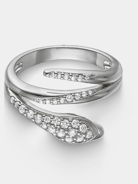 Vogue Women's Ring with Zircon Made of Silver