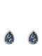 The Gem Stories Silver Stud Earrings with Black Stones