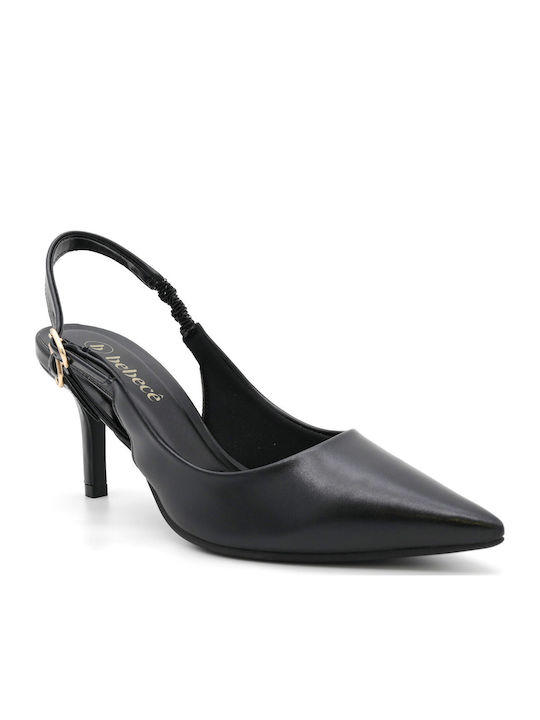 Bebece Anatomische Damen Sandalen Schwarz