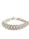 GUF Men's Bracelet Stainless Steel with Zircon 6.5cm