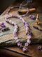 The Gem Stories Necklace from Gold Plated Steel Purple