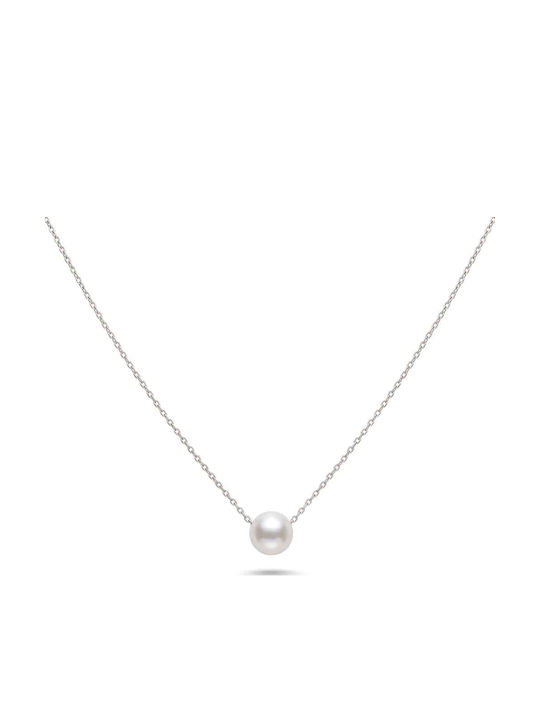 Rebekka Rebekka Necklace from Gold Plated Steel with Pearls