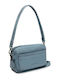 Leather Women's Shoulder Bag Light Blue