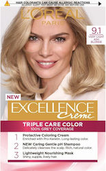 L'Oreal Paris Excellence Βαφή Μαλλιών 9.1
