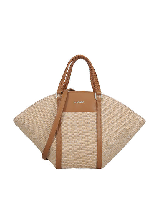 Straw Women's Handbag Tabac Brown