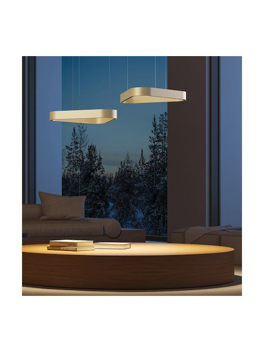 VK Lighting Black LED Pendant Ceiling Light with Warm White Light
