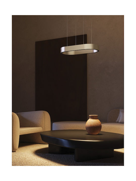 VK Lighting Black LED Pendant Ceiling Light with Warm White Light