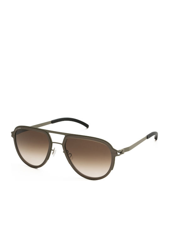 Mykita Unisex Sonnenbrillen mit Grünen Rahmen und Grünen Gläsern