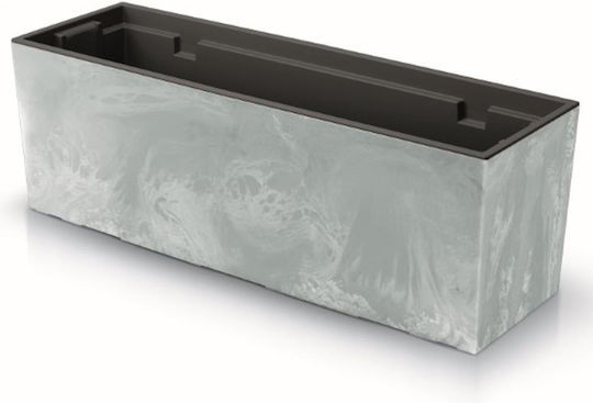 Next Zardinieră Din Plastic Gri Deschis 77x23.5x24.6cm