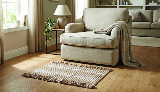 Kipper Baumwollteppich 60x90cm Beige Kipper Baumwollteppich 60x90cm Beige