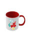 Ariel Mug Red Handle Interior