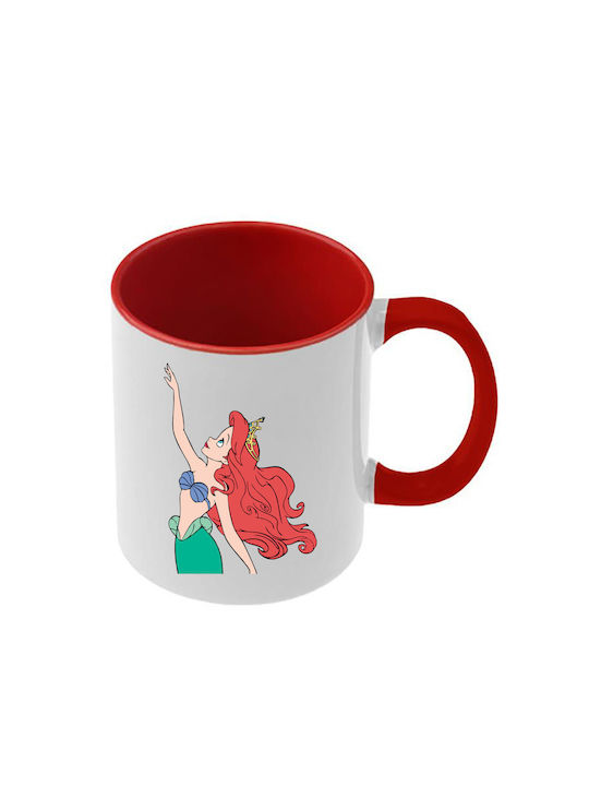 Tasse Ariel Rote Griff Innenraum