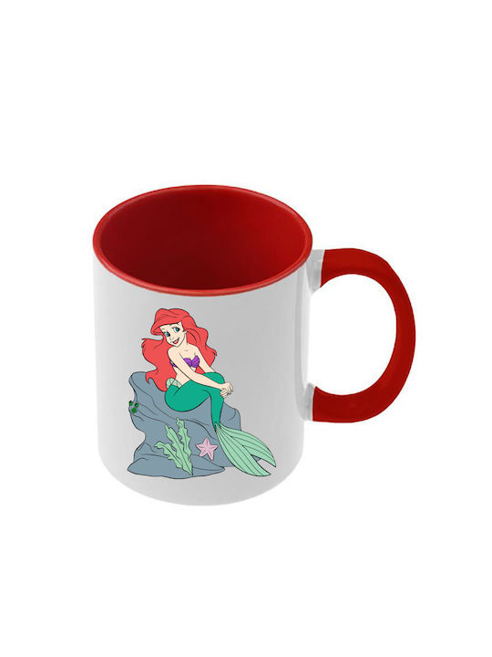 Tasse Ariel Rote Griff Innenraum