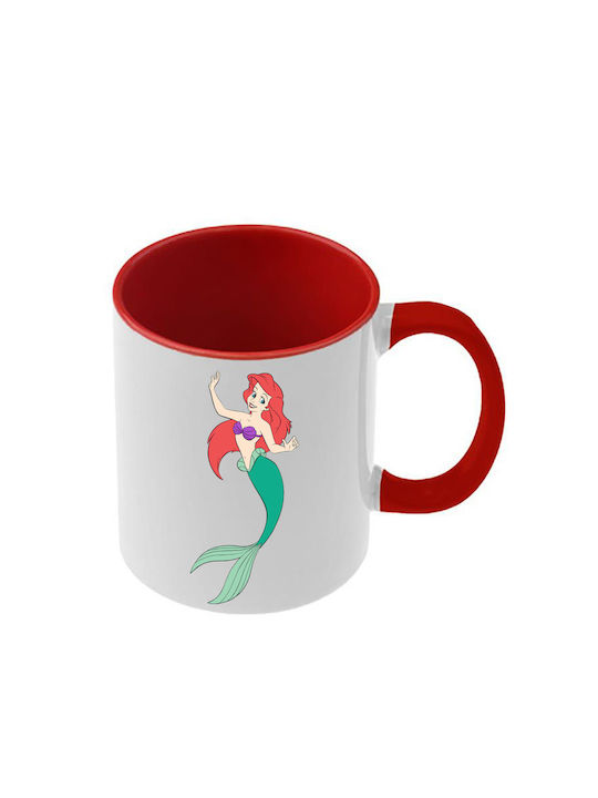 Tasse Ariel Rote Griff Innenraum