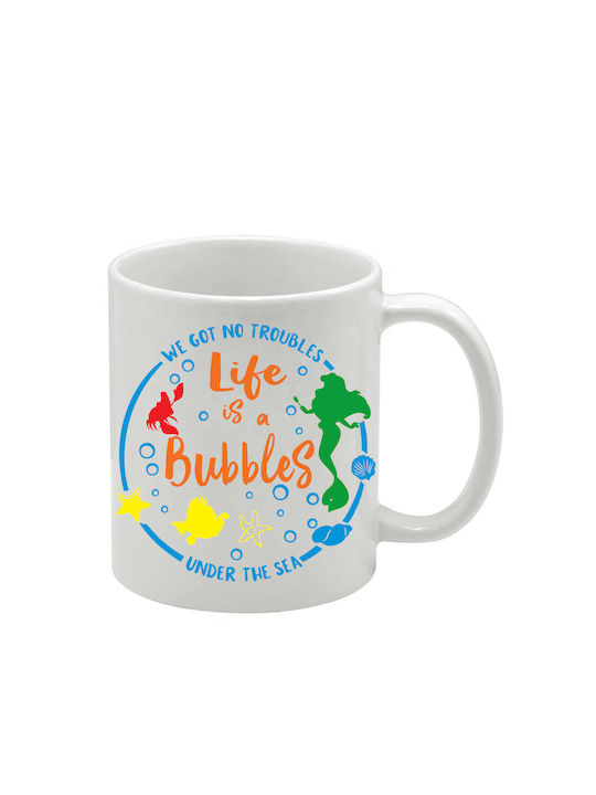 Weiße Tasse Ariel