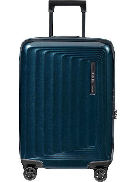 Samsonite Spinner Cabin Hard Suitcase Dark Blue Height 55cm