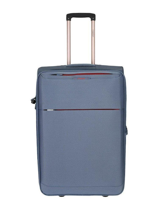 Diplomat Valiză de Călătorie Medie Albastru Deschis cu Înălțimea de 63 cm