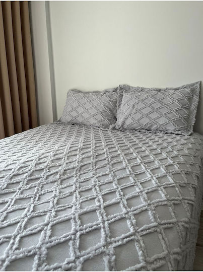 SteweHome Set Double Quilt 240x250cm Gray