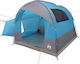 vidaXL Camping Tent Igloo Car Blue 250x250x220cm