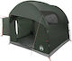 vidaXL Car Camping Tent Green with Double Cloth...