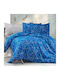 MayHome Σετ Πάπλωμα Μονό 160x240εκ. Polycotton Γεωμετρικό