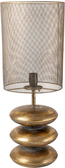 Zen Collection Metallisches Tischlampe mit Goldenem Hut und Basis