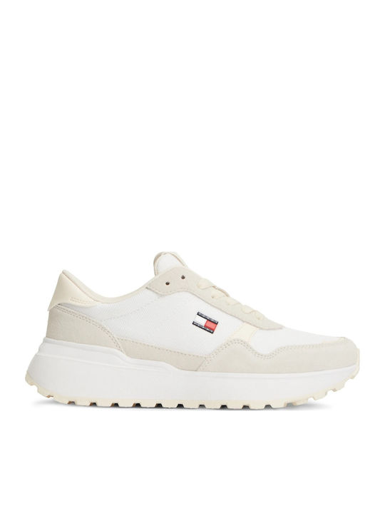 Tommy Hilfiger Modern Runner Mix Sneakers Λευκό