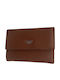 Leder Damenbrieftasche Braun