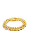 GUF Men's Hand Chain Made of Gold Plated Stainless Steel
