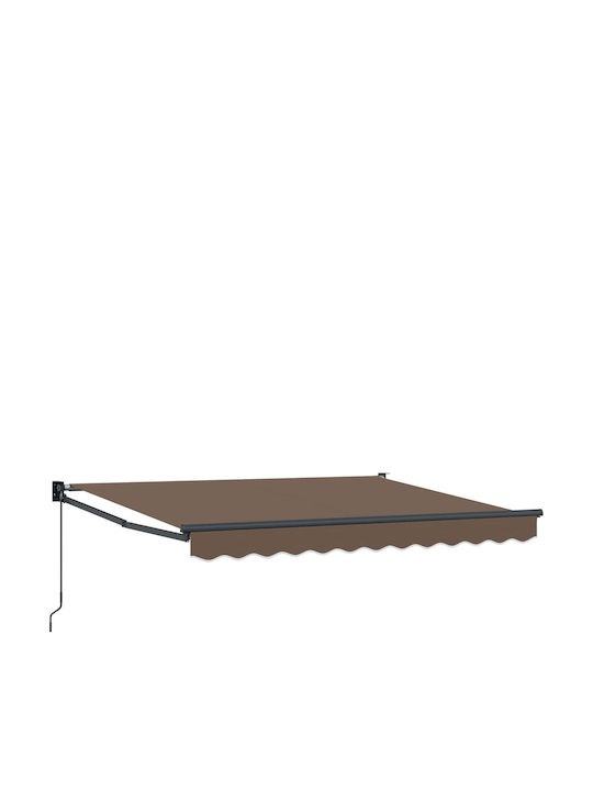 vidaXL Terrasse Zelt Braun 3x2.5m